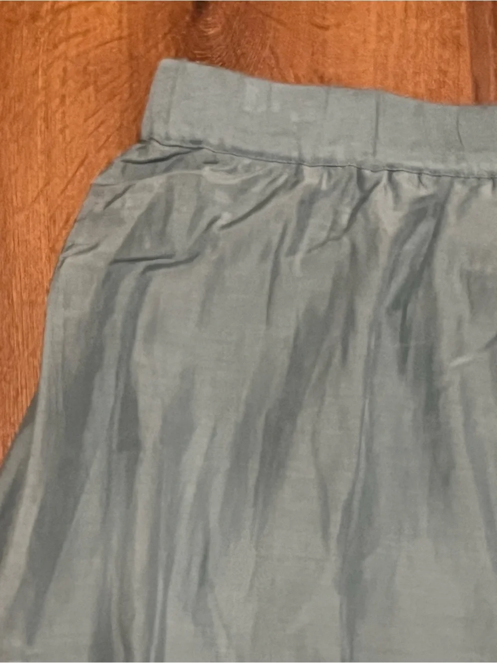 J Jill Pure | New Silk Blend A-line Pull on Midi Skirt Women’s size XL blue Sage - Picture 3 of 9